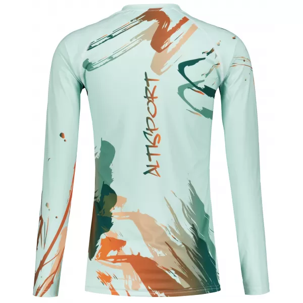  Frauen funktionales t -Shirt mit langen Ärmeln Premium ALTISPORT VOJ/ALW074TR03 GRÜN/ORANGE 