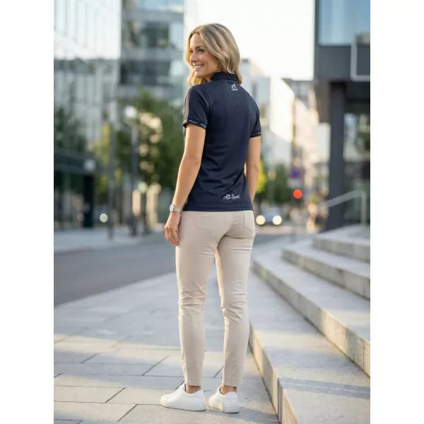 Frauenfunktional T -Shirt mit Premiumkragen ALTISPORT VOJ/ALW000TR05 SCHWARZ 