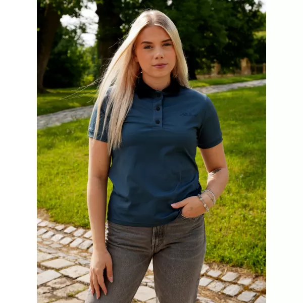  Frauenfunktional T -Shirt mit Premiumkragen ALTISPORT VOJ/ALW075TR05 DUNKEL-PETER 