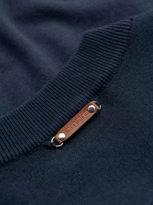Herrenpullover OMBRE OM-SWZS-0124 MARINEBLAU