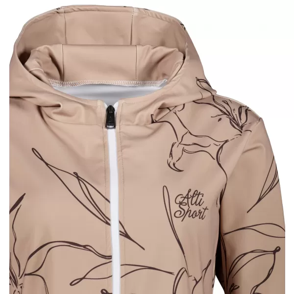  Funktionales Sweatshirt von Frauen auf Reißverschlussprämie ALTISPORT VOJ/ALW100MI02 BRAUN 