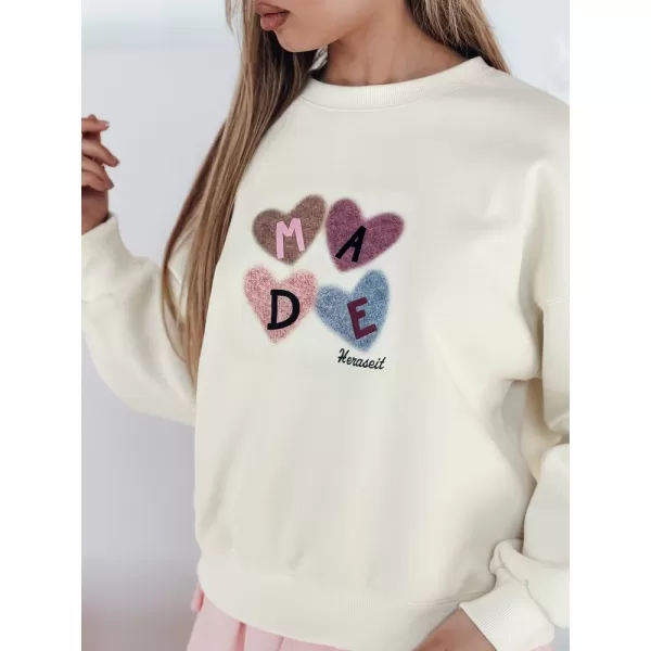  Damen Sweatshirt DSTREET MADELIN BY1461 BEIGE 