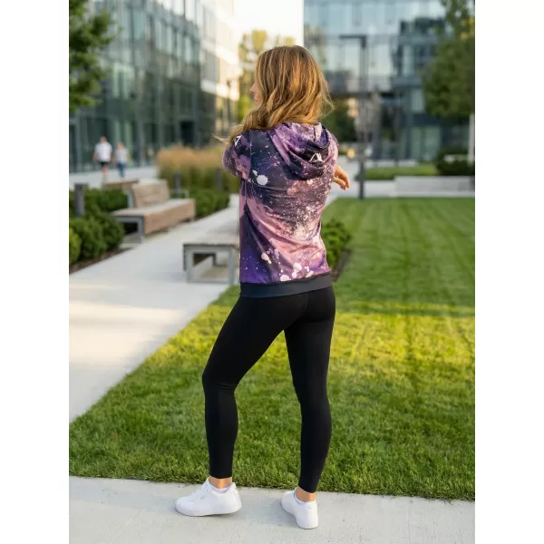  Funktionaler Sweatshirt -Prämie von Frauen ALTISPORT VOJ/ALW055MI01 SCHWARZ -VIOLETT 