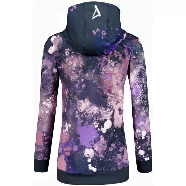  Funktionaler Sweatshirt -Prämie von Frauen ALTISPORT VOJ/ALW055MI01 SCHWARZ -VIOLETT 