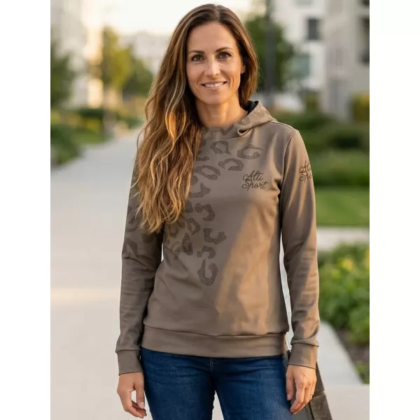  Funktionaler Sweatshirt -Prämie von Frauen ALTISPORT VOJ/ALW047MI01 HELLBRAUN 