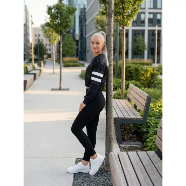 Funktionelle Sweatshirt -Premium von Frauen von Frauen ALTISPORT VOJ/ALW096MI08 SCHWARZ 