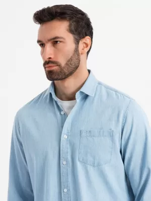 Hemd OMBRE OM-SHDS-0181 HELLBLAU
