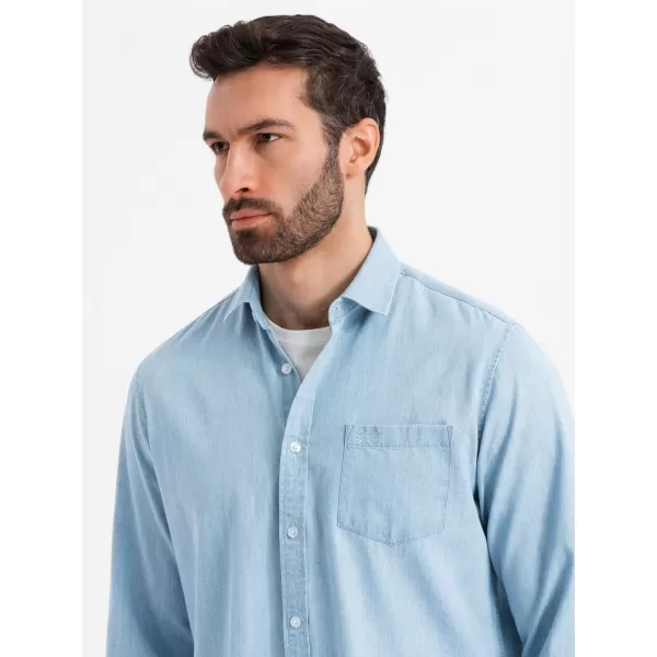  Hemd OMBRE OM-SHDS-0181 HELLBLAU 