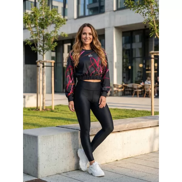  Funktionelle Sweatshirt -Premium von Frauen von Frauen ALTISPORT VOJ/ALW082MI08 SCHWARZ 