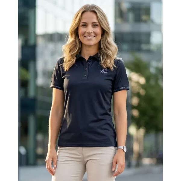  Frauenfunktional T -Shirt mit Premiumkragen ALTISPORT VOJ/ALW000TR05 SCHWARZ 
