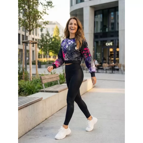  Funktionelle Sweatshirt -Premium von Frauen von Frauen ALTISPORT VOJ/ALW055MI08 SCHWARZ -PINK 