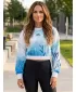 Funktionelle Sweatshirt -Premium von Frauen von Frauen ALTISPORT VOJ/ALW083MI08 WEIß -BLAU