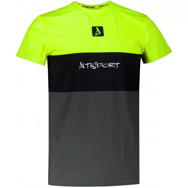  Männer funktionaler T -Shirt Premium Plus ALTISPORT VOJ/ALM051TR02 NEON-GELB 
