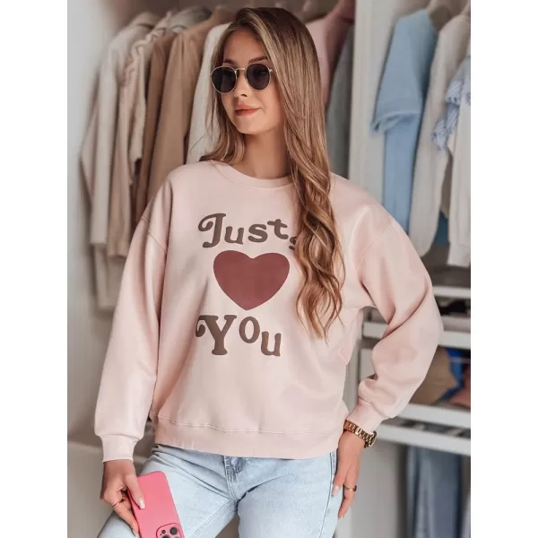  Damen Sweatshirt DSTREET FEELME BY1473 ROSA 