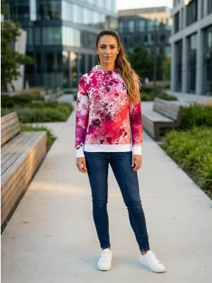 Funktionaler Sweatshirt -Prämie von Frauen ALTISPORT VOJ/ALW055MI01 ROSA