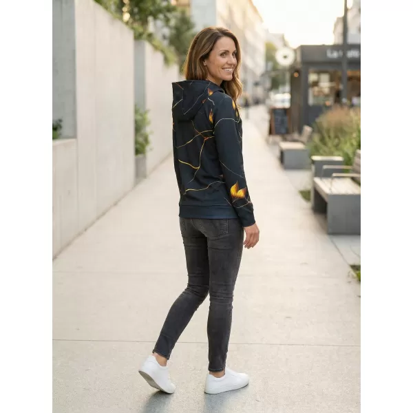  Funktionaler Sweatshirt -Prämie von Frauen ALTISPORT VOJ/ALW097MI01 GOLDBLÄTTER 