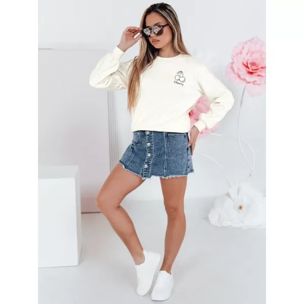  Damen Sweatshirt DSTREET CHERSOFT BY1400 WEIß 