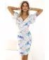 Kleid NUMOCO NINA 479-8 BLAUES BLUMENMUSTER