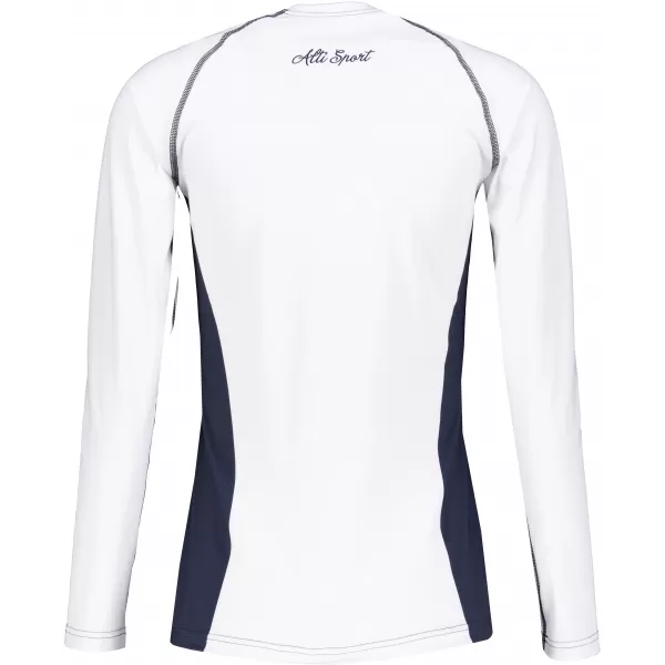  Frauen funktionales t -Shirt mit langen Ärmeln Premium ALTISPORT VOJ/ALW078TR03 WEIß 