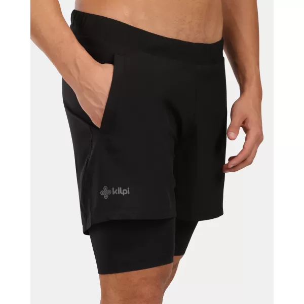 Herren -Laufshorts KILPI BRAGA-M YM0413KI SCHWARZ 