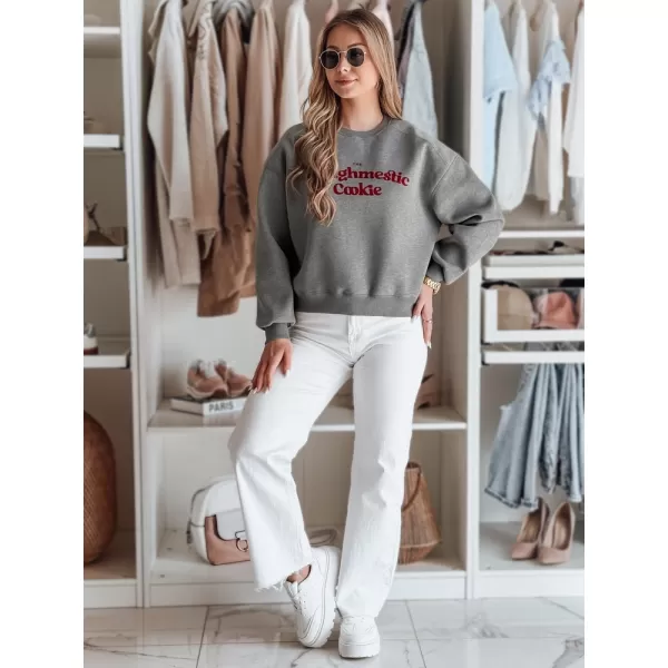 Damen Sweatshirt DSTREET COOKIES BY1443 DUNKELGRAU 