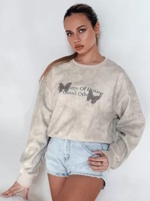 Damen Sweatshirt DSTREET SPARKI BY1406 HELLGRAU