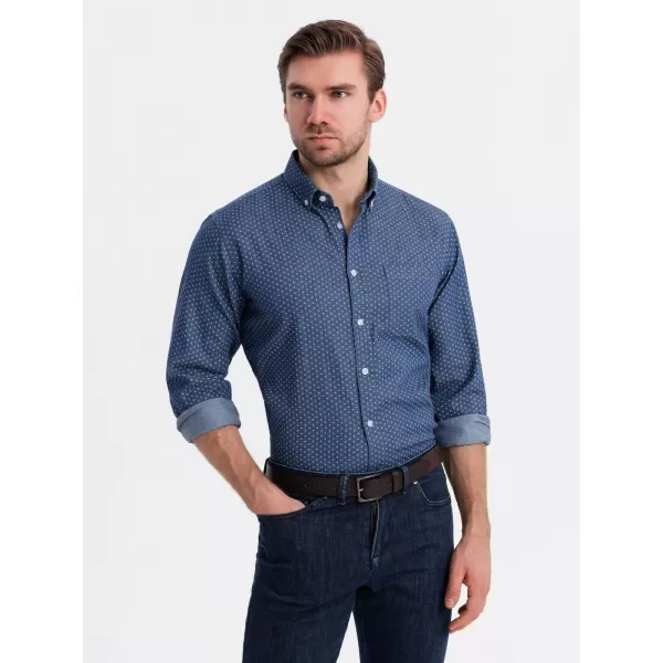  Hemd OMBRE OM-SHDS-0179 BLAU 