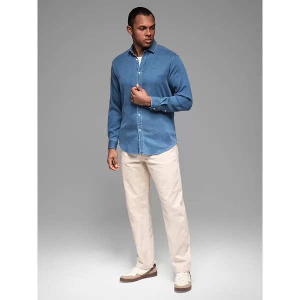  Hemd OMBRE OM-SHDS-0180 BLAU 