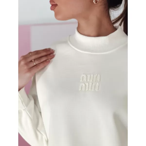  Damen Sweatshirt DSTREET LOVASON BY1421 WEIß 