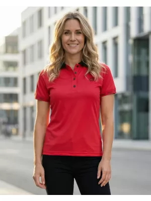 Frauenfunktional T -Shirt mit Premiumkragen ALTISPORT VOJ/ALW000TR05 ROT