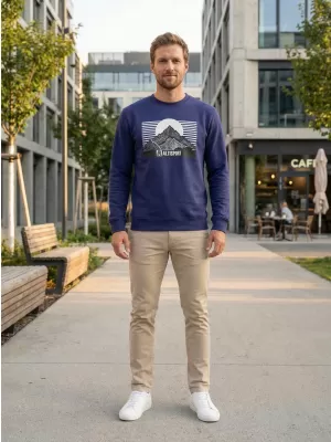 Herren -Sweatshirt ALTISPORT ALM188406 MITTERNACHT