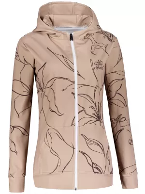 Funktionales Sweatshirt von Frauen auf Reißverschlussprämie ALTISPORT VOJ/ALW100MI02 BRAUN