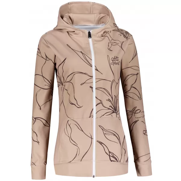  Funktionales Sweatshirt von Frauen auf Reißverschlussprämie ALTISPORT VOJ/ALW100MI02 BRAUN 