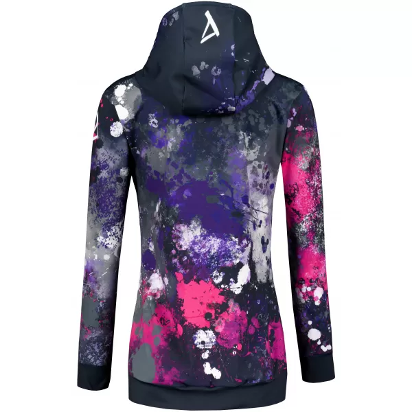 Funktionaler Sweatshirt -Prämie von Frauen ALTISPORT VOJ/ALW055MI01 SCHWARZ -PINK 