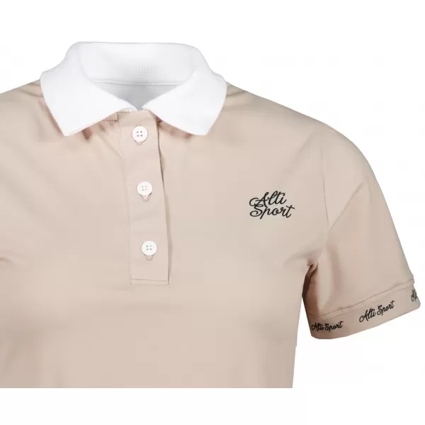  Frauenfunktional T -Shirt mit Premiumkragen ALTISPORT VOJ/ALW000TR05 BRAUN 