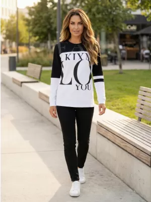 Damen Sweatshirt KIXMI URANIA WEIß