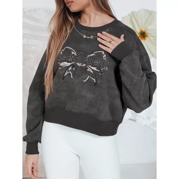  Damen Sweatshirt DSTREET DENVIS BY1422 DUNKELGRAU 
