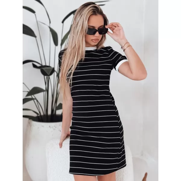  Kleid DSTREET FITLINES EY2584 SCHWARZ 