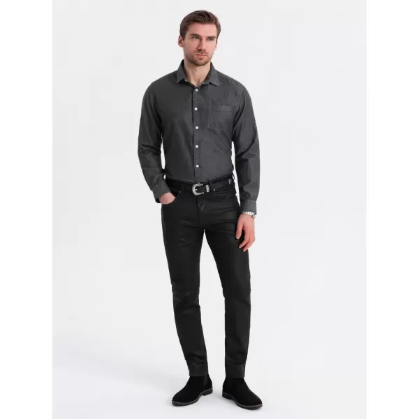  Hemd OMBRE OM-SHDS-0181 SCHWARZ 