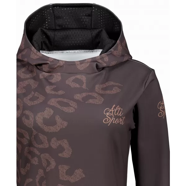  Funktionaler Sweatshirt -Prämie von Frauen ALTISPORT VOJ/ALW047MI01 DUNKELBRAUN 