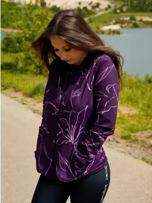 Funktionales Sweatshirt von Frauen auf Reißverschlussprämie ALTISPORT VOJ/ALW100MI02 FUCHSIE