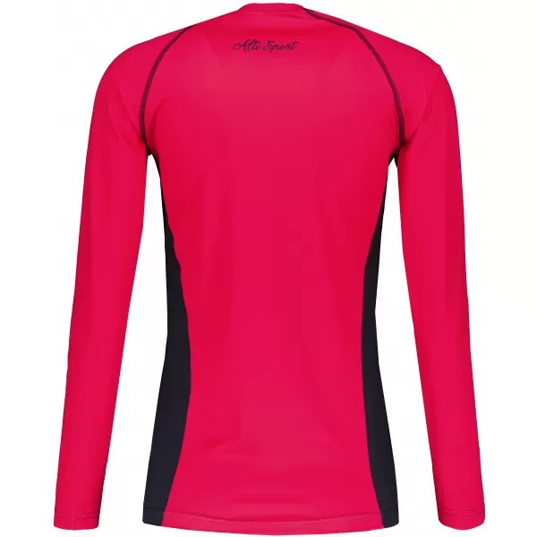  Frauen funktionales t -Shirt mit langen Ärmeln Premium ALTISPORT VOJ/ALW078TR03 ROT 