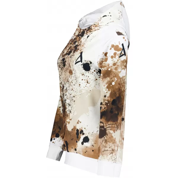  Funktionaler Sweatshirt -Prämie von Frauen ALTISPORT VOJ/ALW055MI01 WEIß -BROWN 