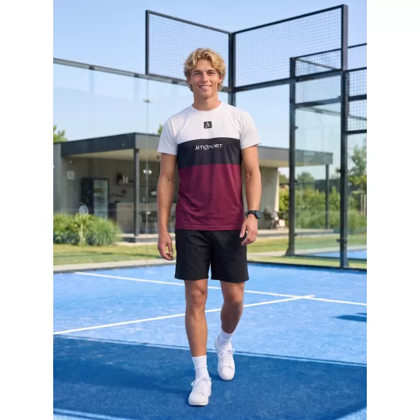  Männer funktionaler T -Shirt Premium Plus ALTISPORT VOJ/ALM051TR02 BURGUND 