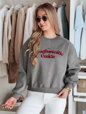 Damen Sweatshirt DSTREET COOKIES BY1443 DUNKELGRAU