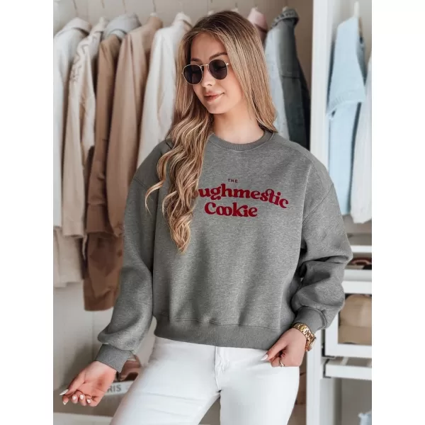  Damen Sweatshirt DSTREET COOKIES BY1443 DUNKELGRAU 