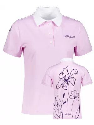 Frauenfunktional T -Shirt mit Premiumkragen ALTISPORT VOJ/ALW075TR05 LEICHTROSA