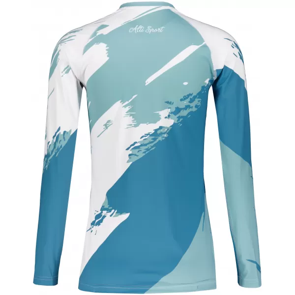  Frauen funktionales t -Shirt mit langen Ärmeln Premium ALTISPORT VOJ/ALW081TR03 BLAU 