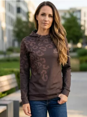 Funktionaler Sweatshirt -Prämie von Frauen ALTISPORT VOJ/ALW047MI01 DUNKELBRAUN