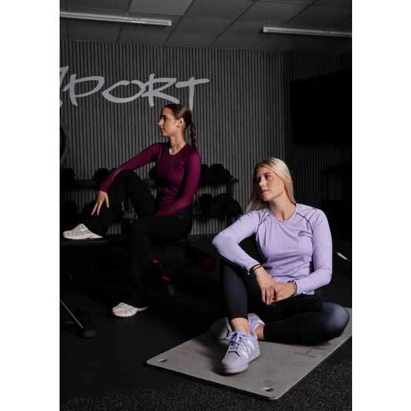  Frauen funktionales t -Shirt mit langen Ärmeln Premium ALTISPORT VOJ/ALW078TR03 WEINRÖTET 
